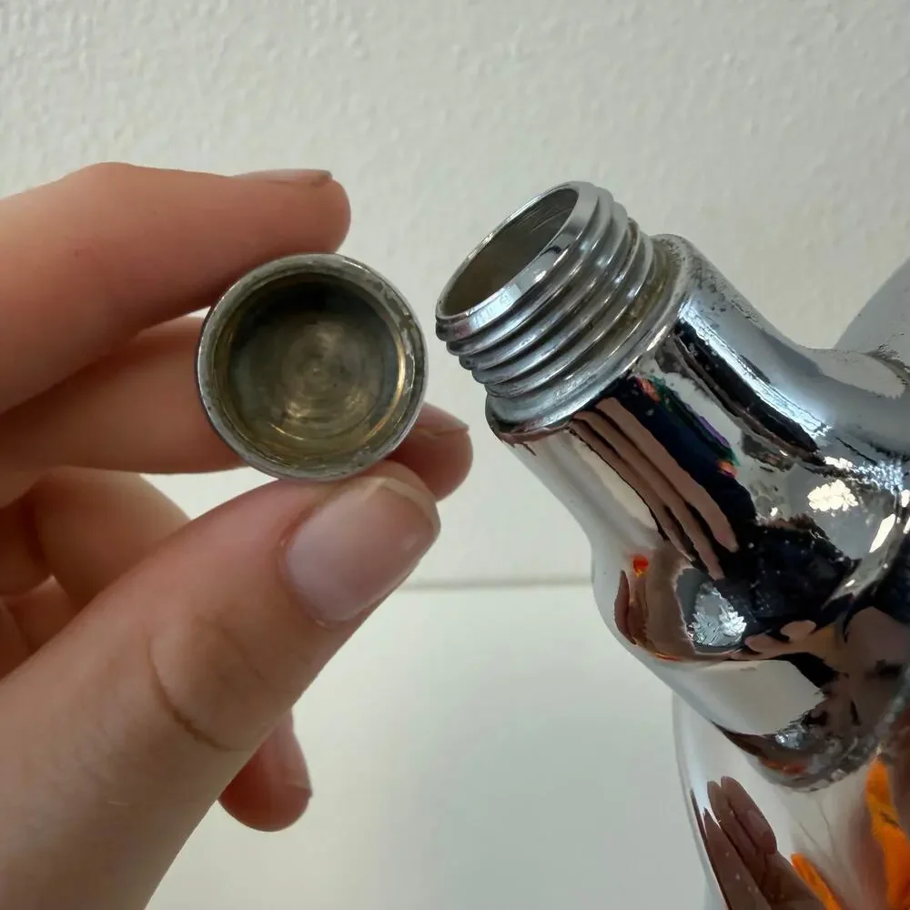Vintage Sheffield Silver Co. Bar Cocktail Shaker with Spout Silver-Plated 11